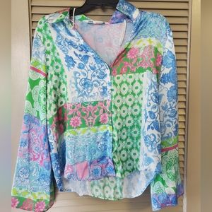 Zara Multicolor Button Down Shirt